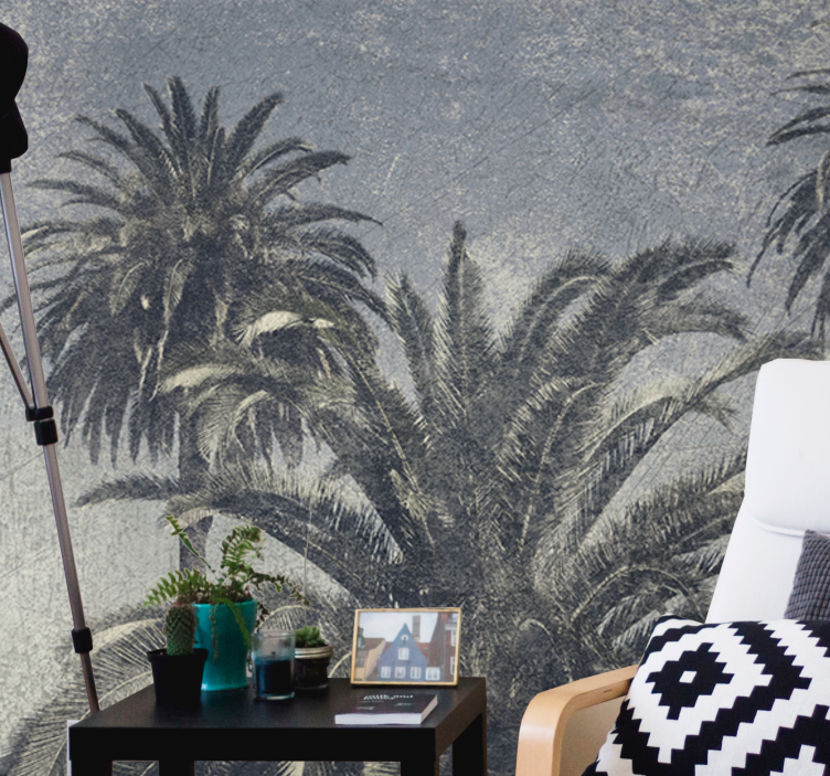 Fototapet natur palmetre oase - Tenstickers
