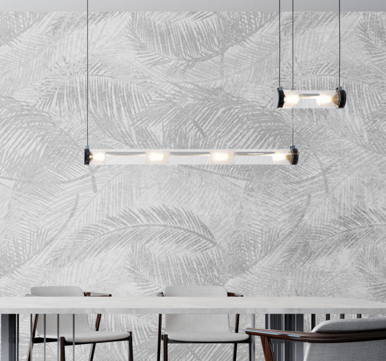 Fototapet natur stilige bladmønstre - Tenstickers