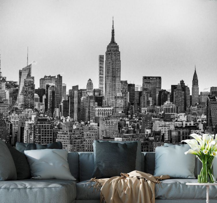 Fototapet new york ikonisk nyc skyline - Tenstickers