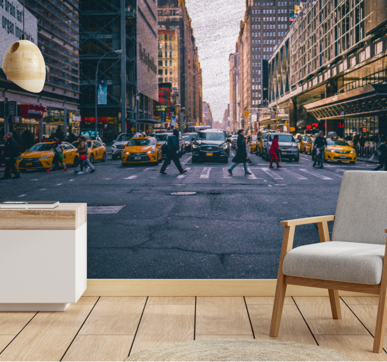 Fototapet new york travelende gate - Tenstickers