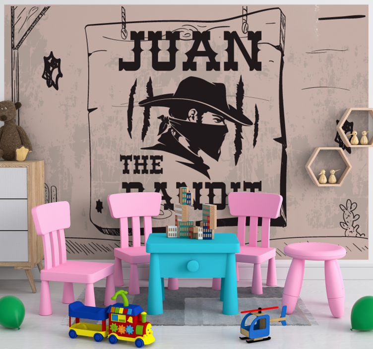 Fototapet sagn personlig banditt-tema - Tenstickers