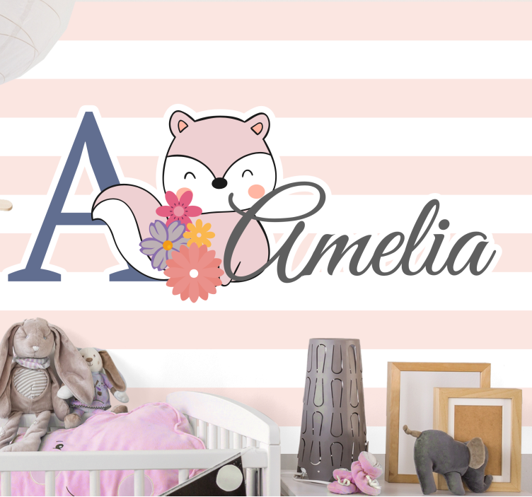 Fototapet spedbarn søtt revedesign - Tenstickers