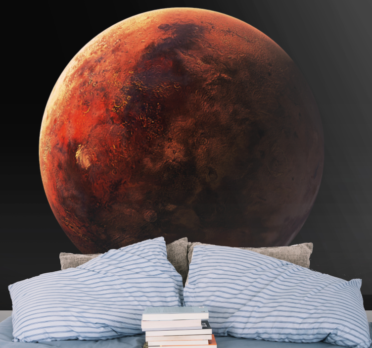 Fototapet verdensrommet mars planetoverflate - Tenstickers