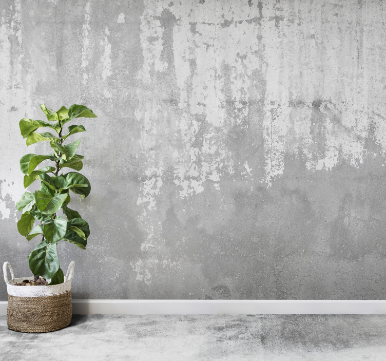 Grov betong fototapet - Tenstickers