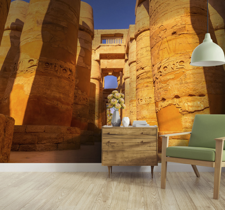 Historiske tempelsøyler fototapet byer - Tenstickers