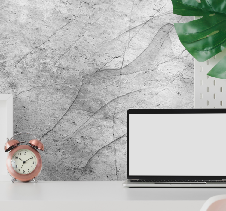 Hvit marmor svart tekstur design fototapet bad - Tenstickers