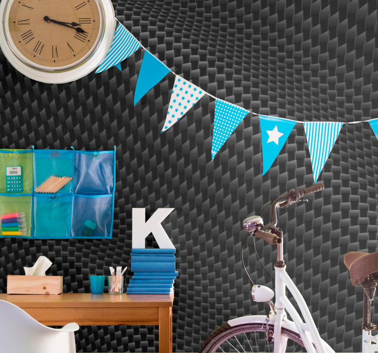 Karbonfiber fototapet 3d - Tenstickers