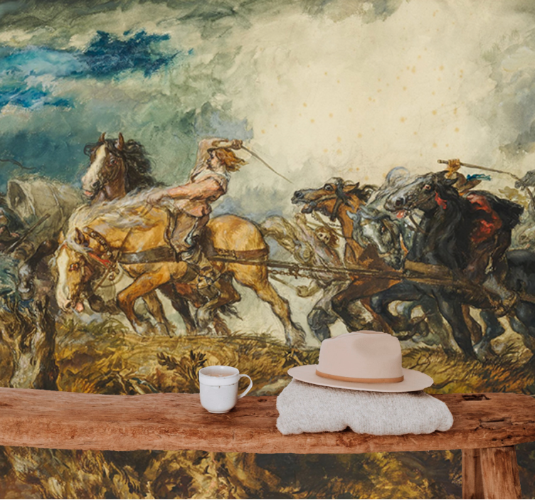 Klassisk kunstmaleri design fototapet klassisk kunst - Tenstickers