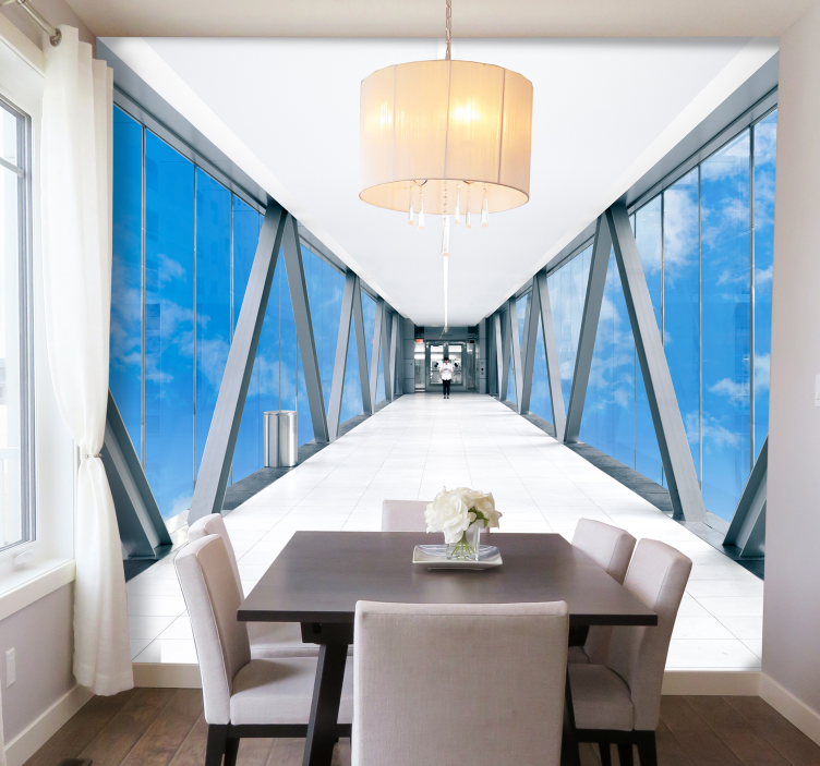 Korridor på himmelen 3d fototapet - Tenstickers