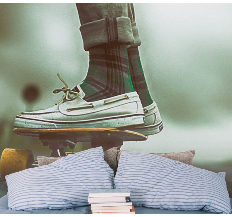 Kul skateboardstil fototapet urban kunst - Tenstickers