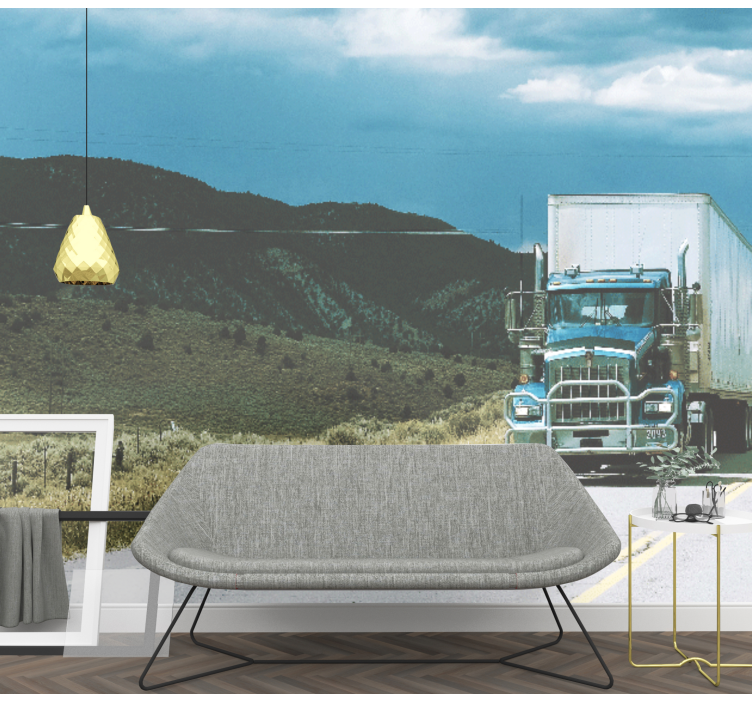 Motorer på motorveien fototapet kjøretøy - Tenstickers