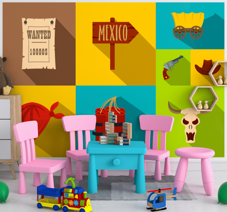 Wanted mexiko-tema fototapet spedbarn - Tenstickers