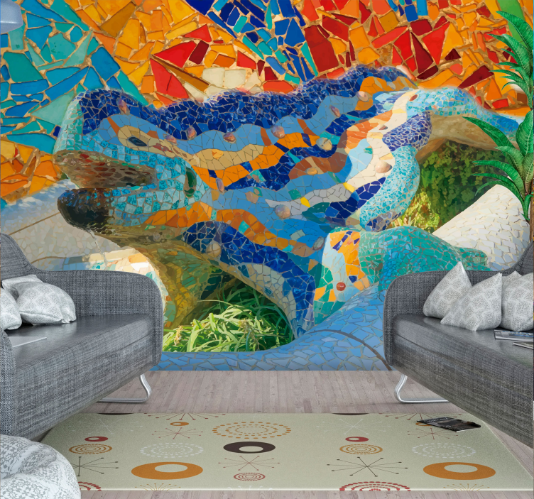 Parc güell fototapet - Tenstickers