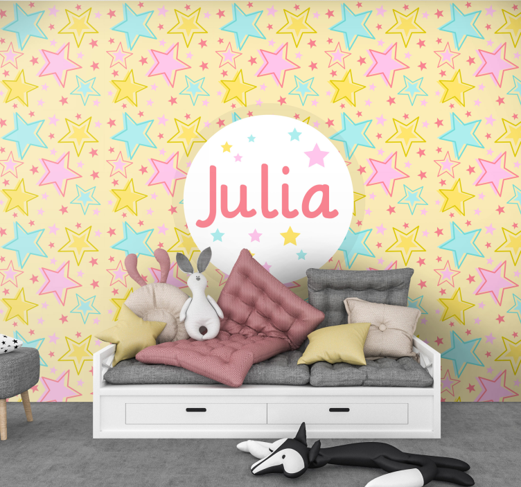Personlig stjernehimmeldesign fototapet spedbarn - Tenstickers
