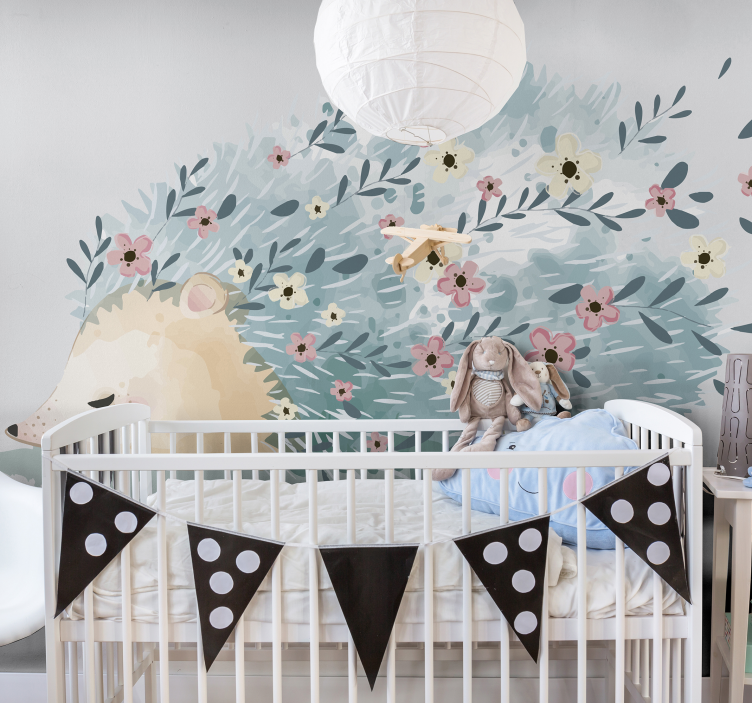 Pinnsvin kunst fototapeter for soverom - Tenstickers