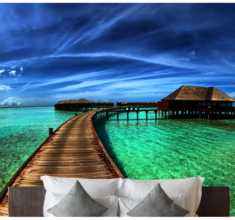 Sjøøyer under sjøfototapet - Tenstickers