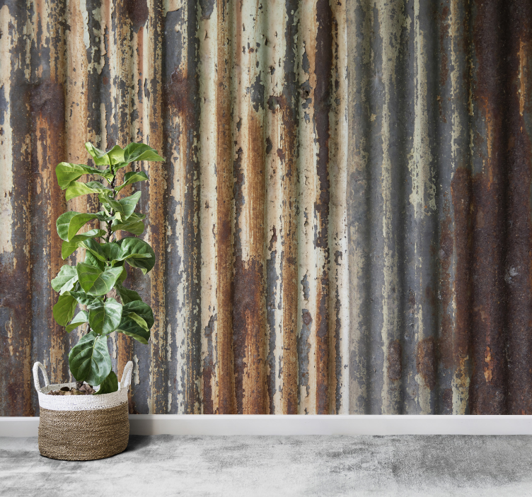 Metallark foto fototapet - Tenstickers