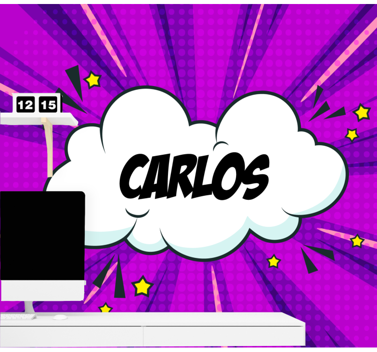 Tilpasses pop art fototapet - Tenstickers