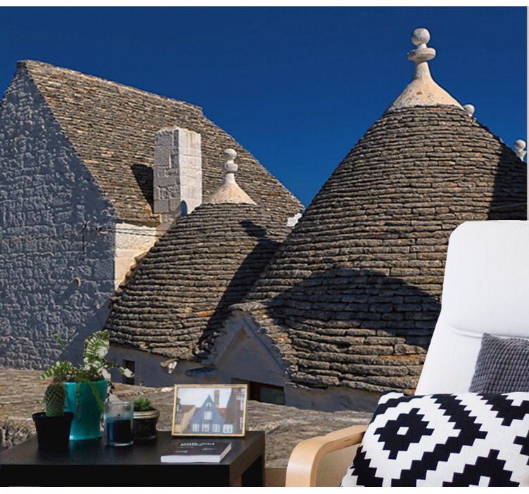 Trulli-tak fototapet byer - Tenstickers