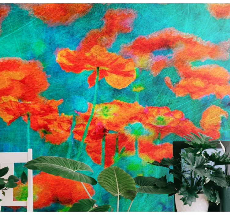 Valmuer fototapet valmue - Tenstickers