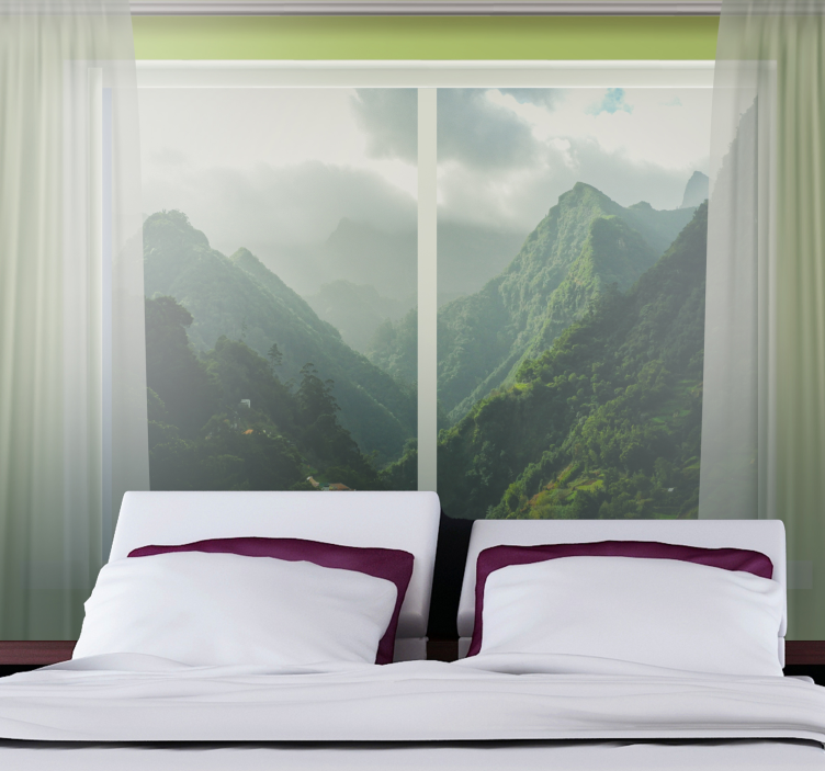 Vindu til deg stue fototapet - Tenstickers