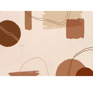 Abstrakt design terracotta fototapet - Tenstickers