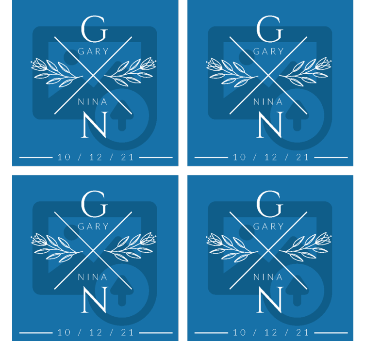 Personlig bryllupsbane med bilde - Tenstickers