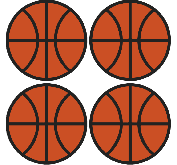 Basketball moderne drikke coaster - Tenstickers