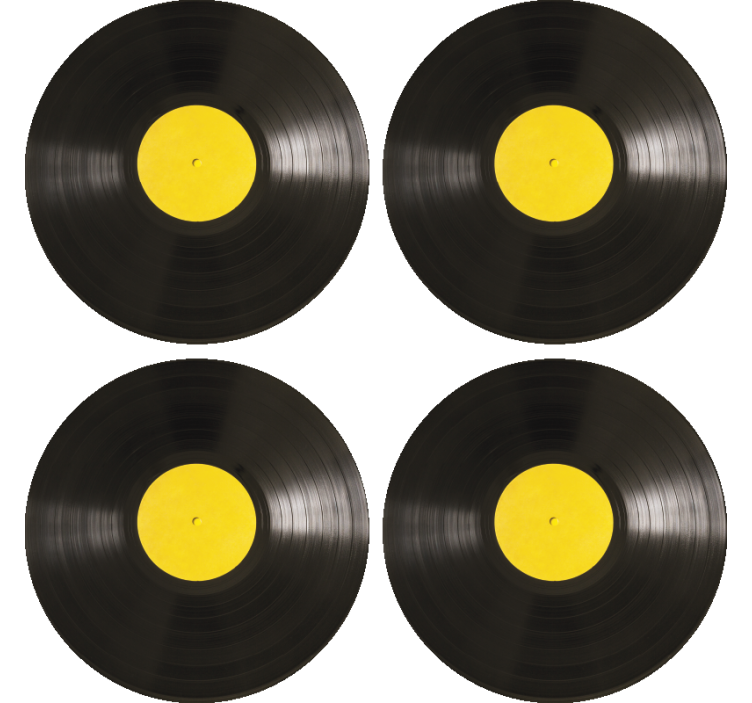 Vinyl plate moderne coaster - Tenstickers