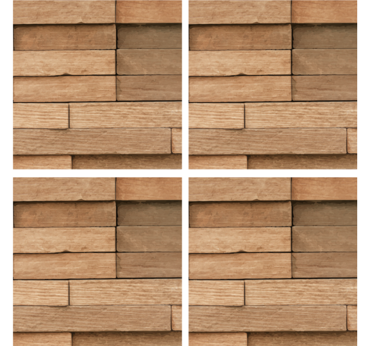 Abstrakt tre drink coaster - Tenstickers