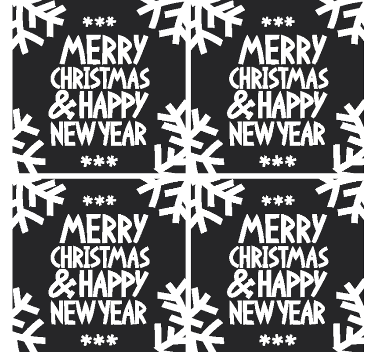 God jul og godt nyttårsbane - Tenstickers