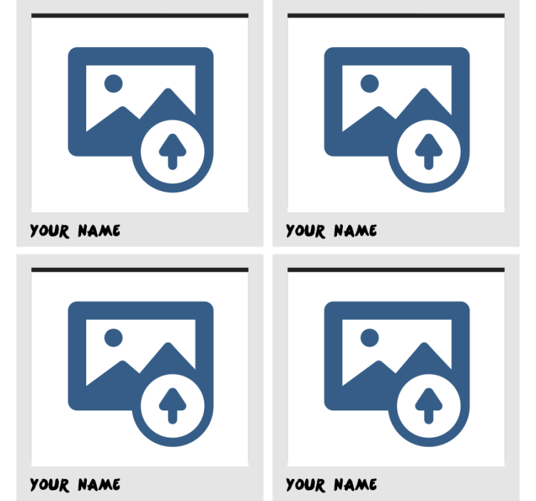 Polaroid ramme personaliserte olbrikker - Tenstickers