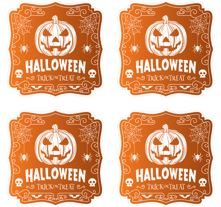 Halloween øl drikke coaster - Tenstickers