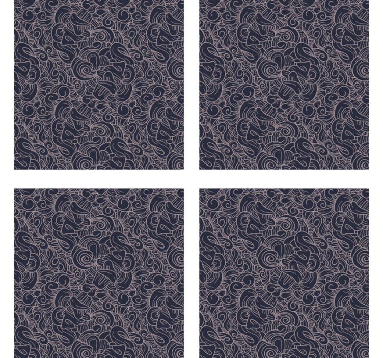 Underlag intrikat abstrakt mønster - Tenstickers