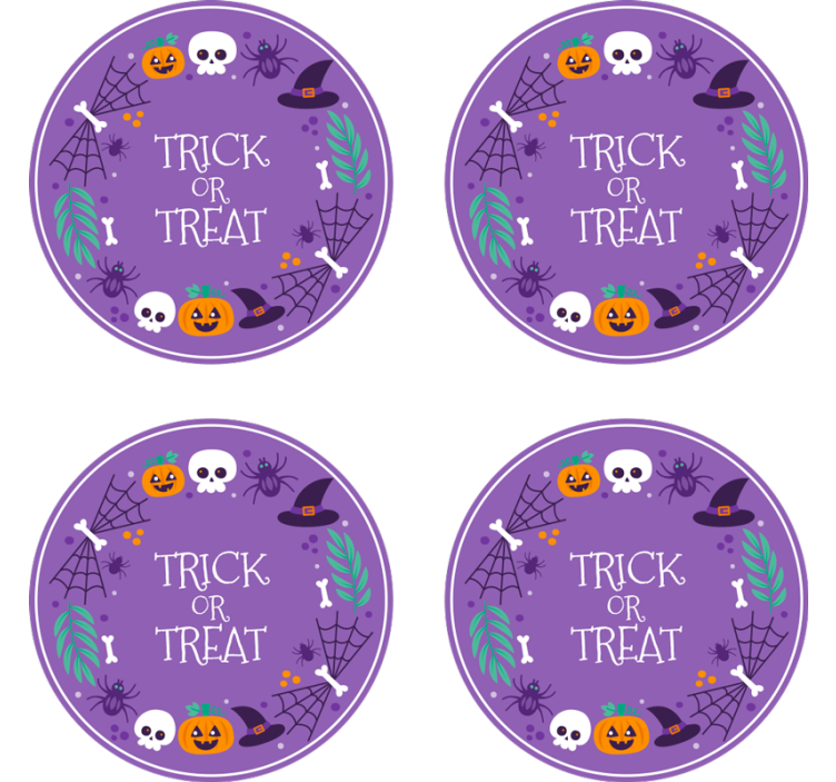 Halloween underlag med halloween-motiv - Tenstickers