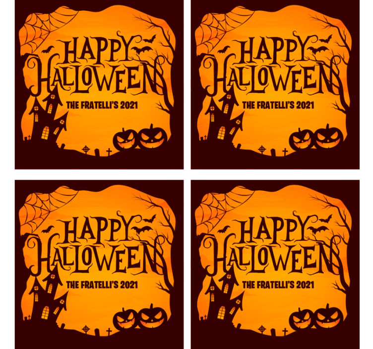 Personlig glad halloween-dalbane - Tenstickers