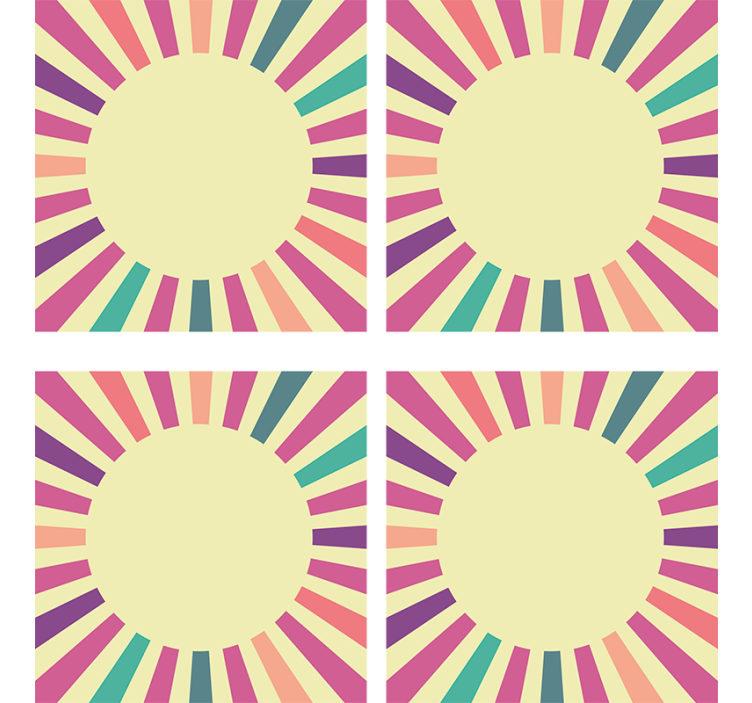 Underlag moderne geometrisk sirkulært element - Tenstickers