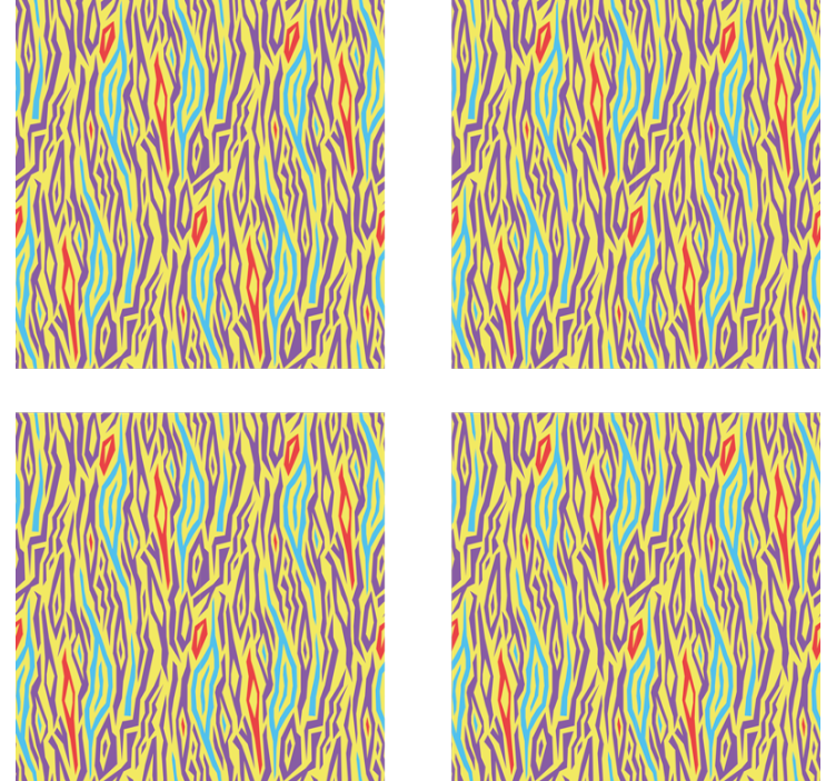 Underlag med livlige abstrakte linjer - Tenstickers