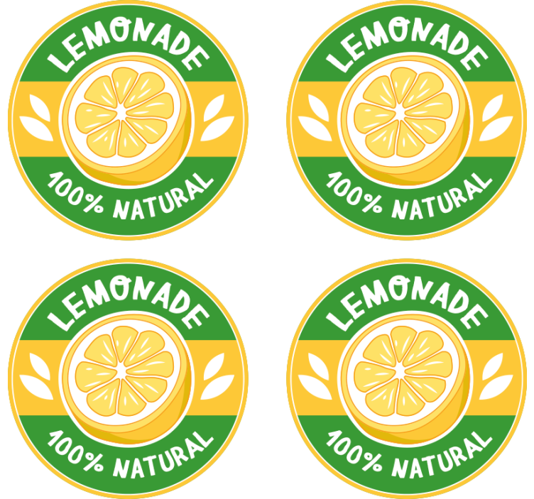 Vintage limonade vintage coasters - Tenstickers