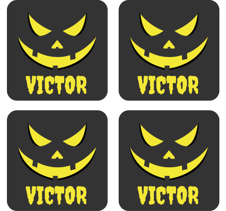 Personlig gresskar ansiktscoaster halloween - Tenstickers