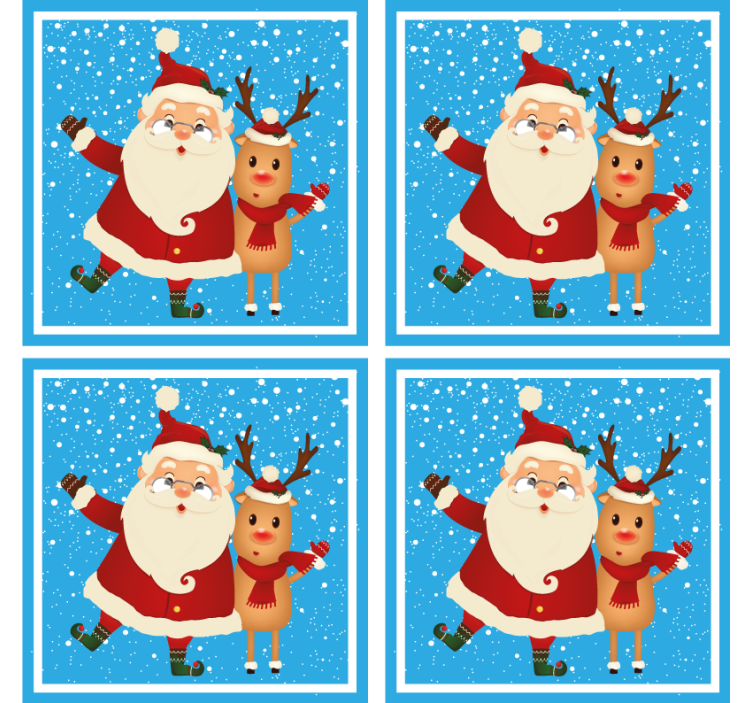 Underlag jul nisse og reinsdyr - Tenstickers