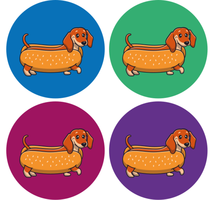 Dachshund valp moderne underlag - Tenstickers