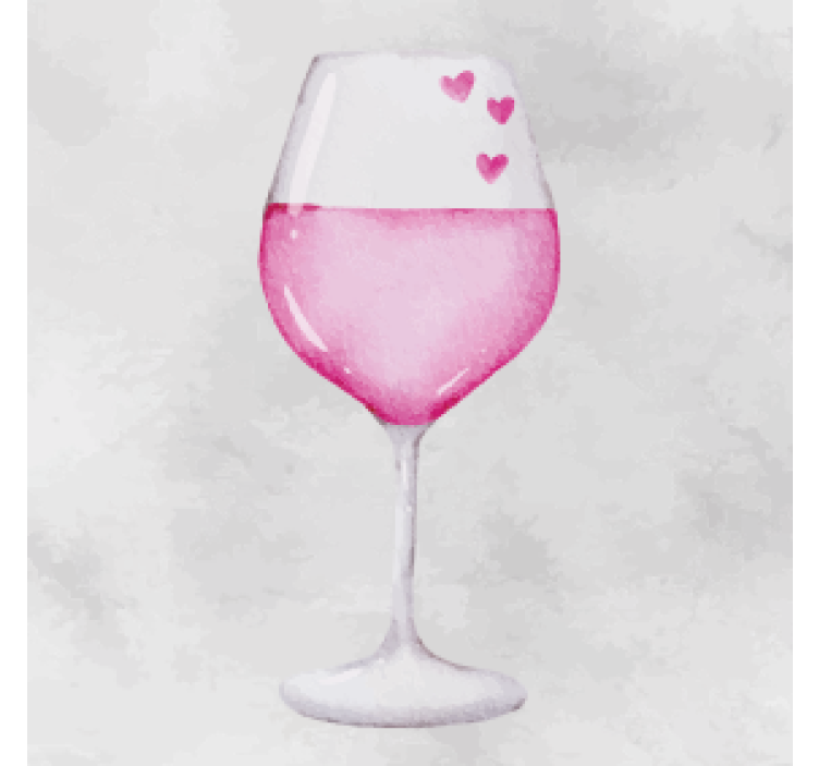 Glass vin moderne coasters - Tenstickers