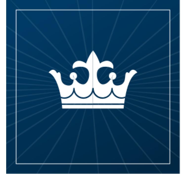 Kronemblem design underlag øl - Tenstickers