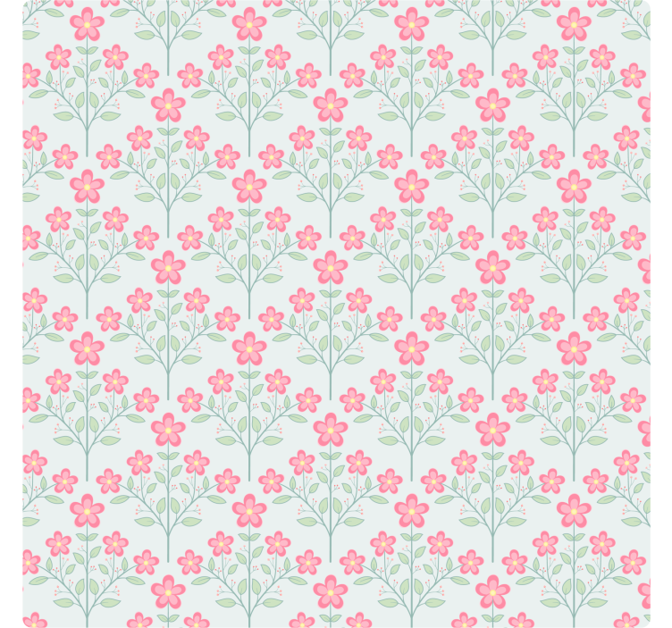 Underlag med blomsterdesign i pastell - Tenstickers