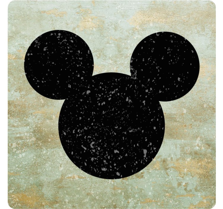 Vintage mickey mouse coaster - Tenstickers