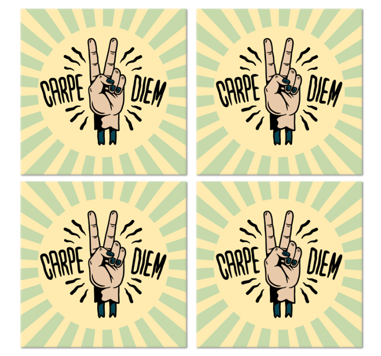 Kule retro motiverende geek glassbrikke - Tenstickers