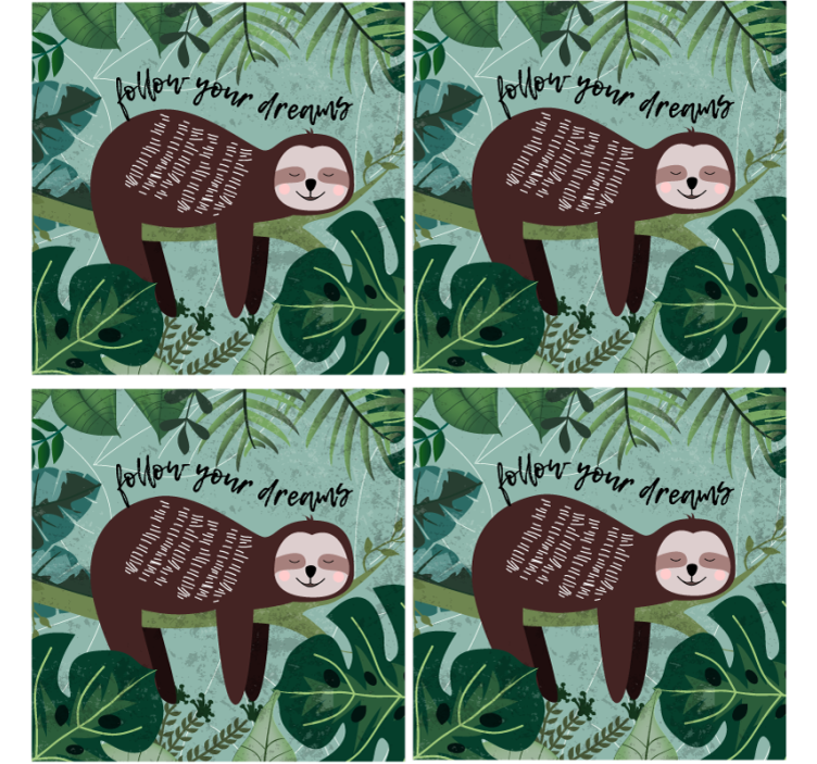 Sloth inspirerende sitat underlag nerdete - Tenstickers