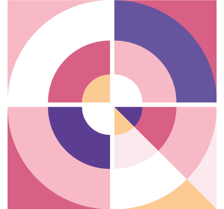 Underlag moderne geometriske fargerike former - Tenstickers