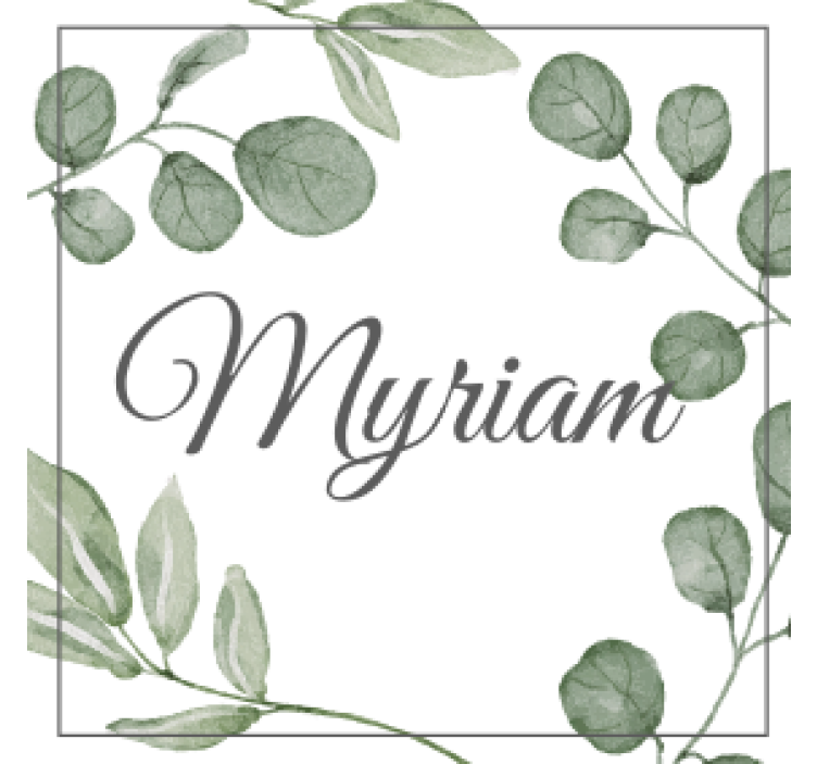 Underlag tilpasset elegant bladmønster - Tenstickers